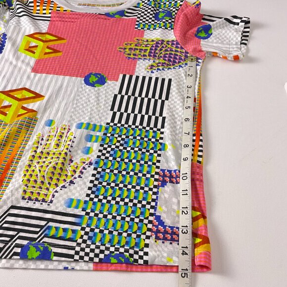 *Opening Ceremony Tee Shirt Multi Color Geometric World Hand Graphic Adult S - Picture 9 of 10